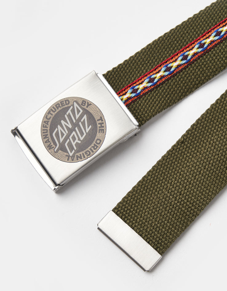 Santa Cruz Carved MFG Web Belt - Iguana