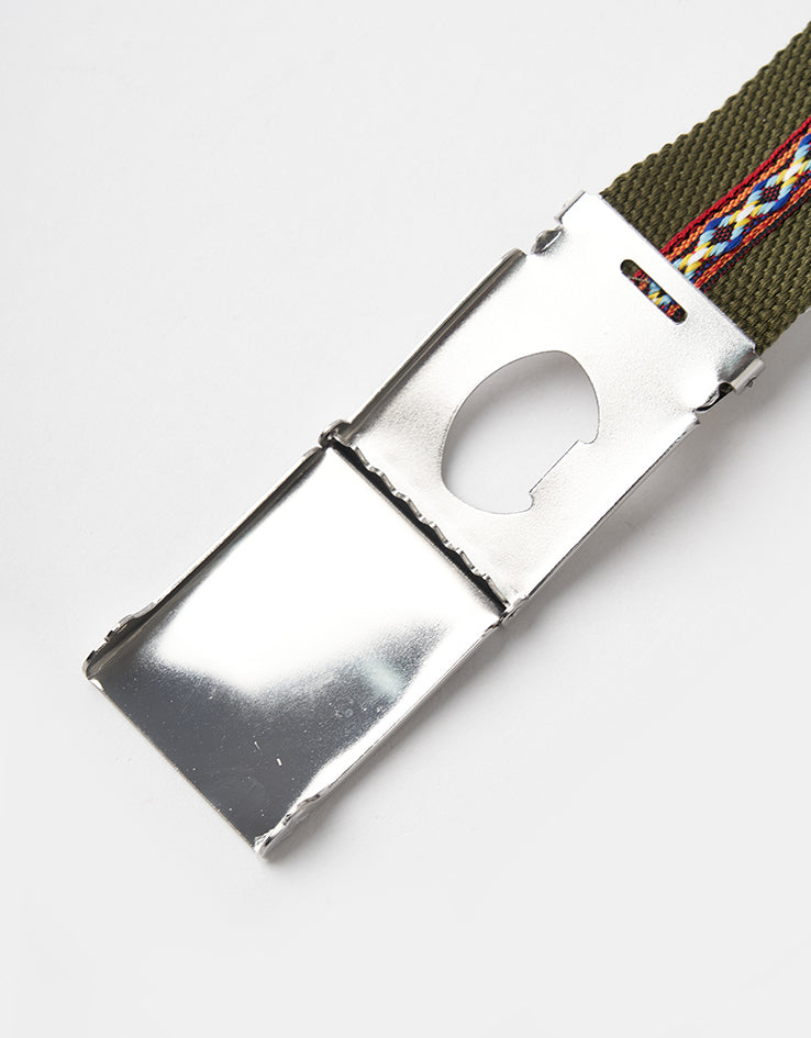 Santa Cruz Carved MFG Web Belt - Iguana