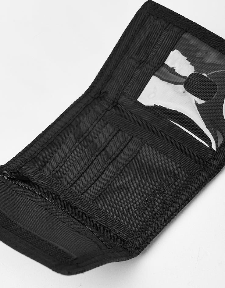 Santa Cruz Mini Hand Tri-Fold Velcro Wallet - Biscuit