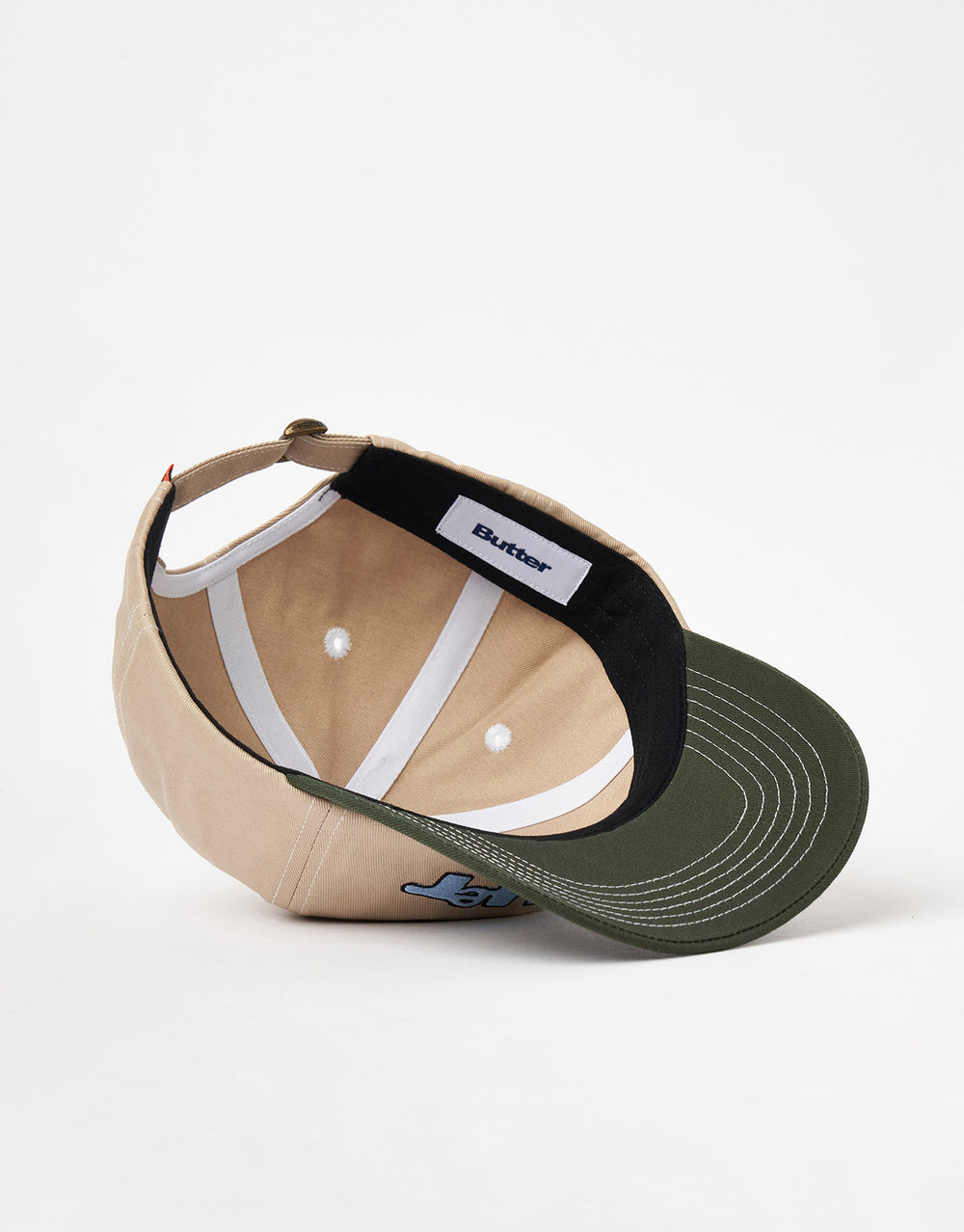 Butter Goods Warped 6 Panel Cap - Tan/Seaweed