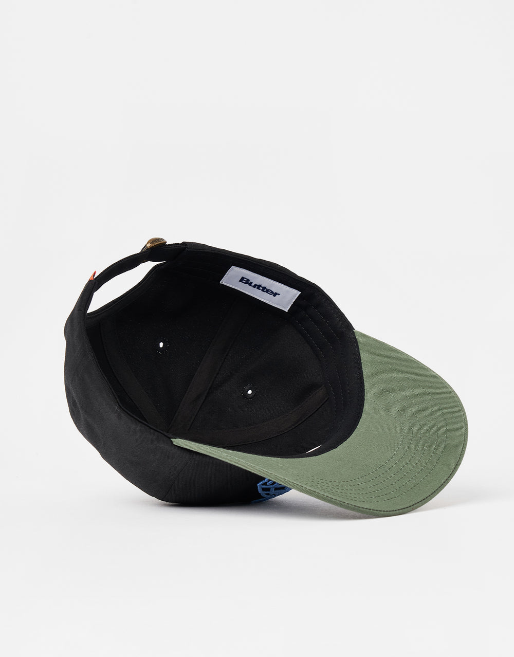 Butter Goods Alien 6 Panel Cap - Black/Sage