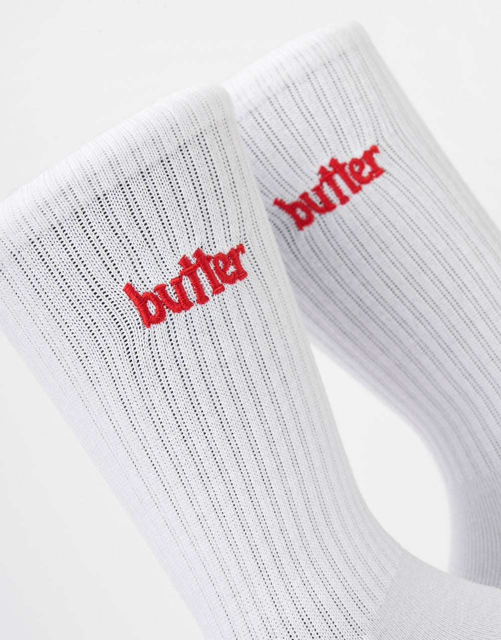 Butter Goods Basic Crew Socks - White