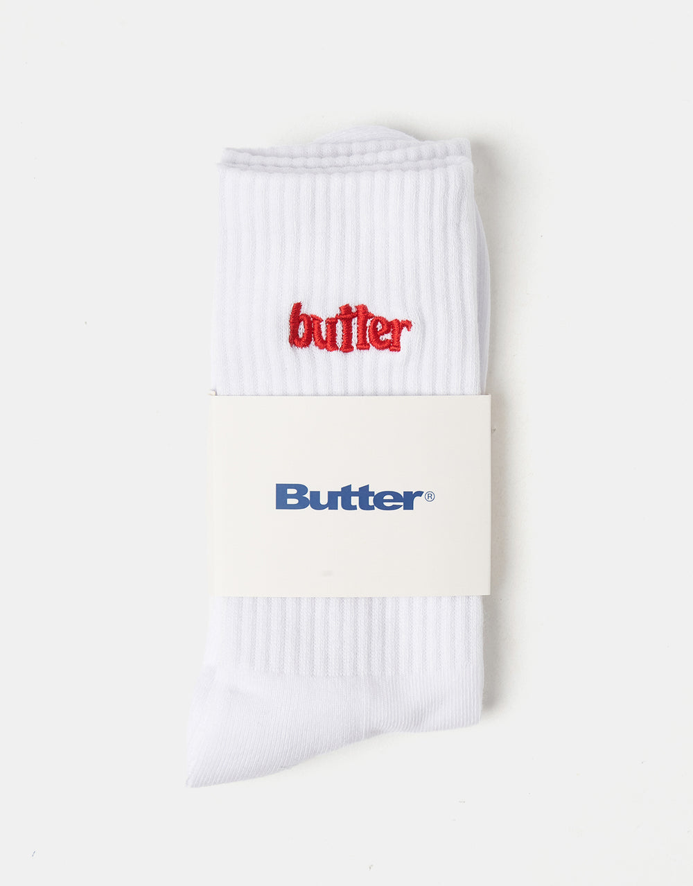 Butter Goods Basic Crew Socks - White