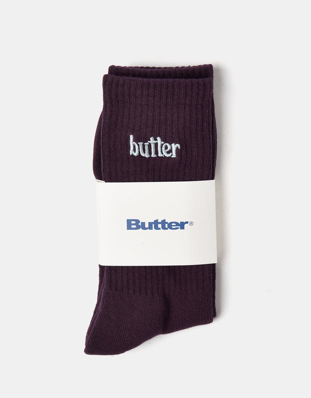 Butter Goods Basic Crew Socks - Plum