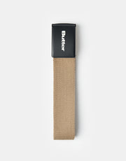 Butter Goods Logo Woven Web Belt - Tan