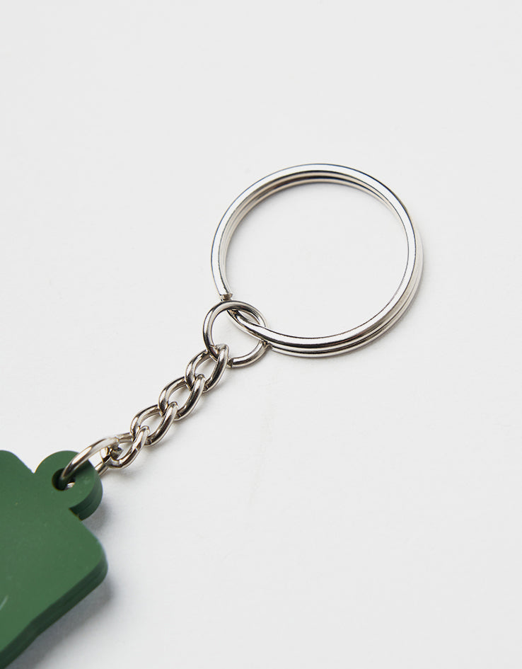 Butter Goods Warped Rubber Keychain - Green/Blue