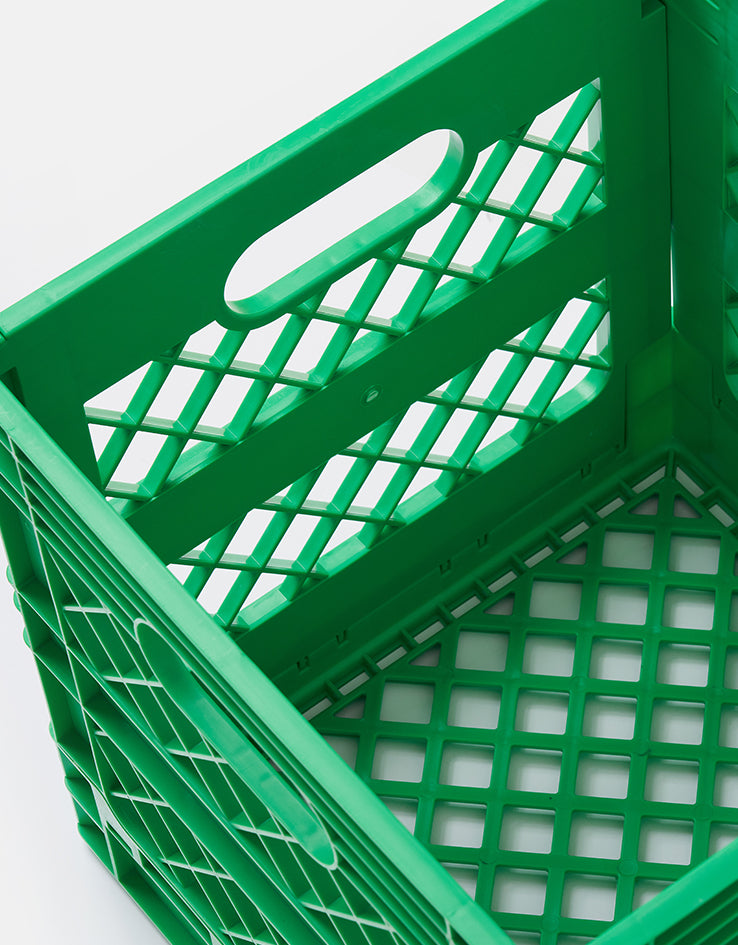 Butter Goods Collapsable Record Crate - Green