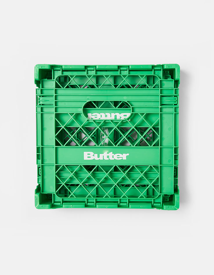 Butter Goods Collapsable Record Crate - Green