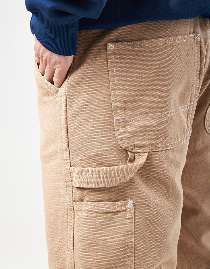 Route One Canvas Carpenter Shorts - Khaki