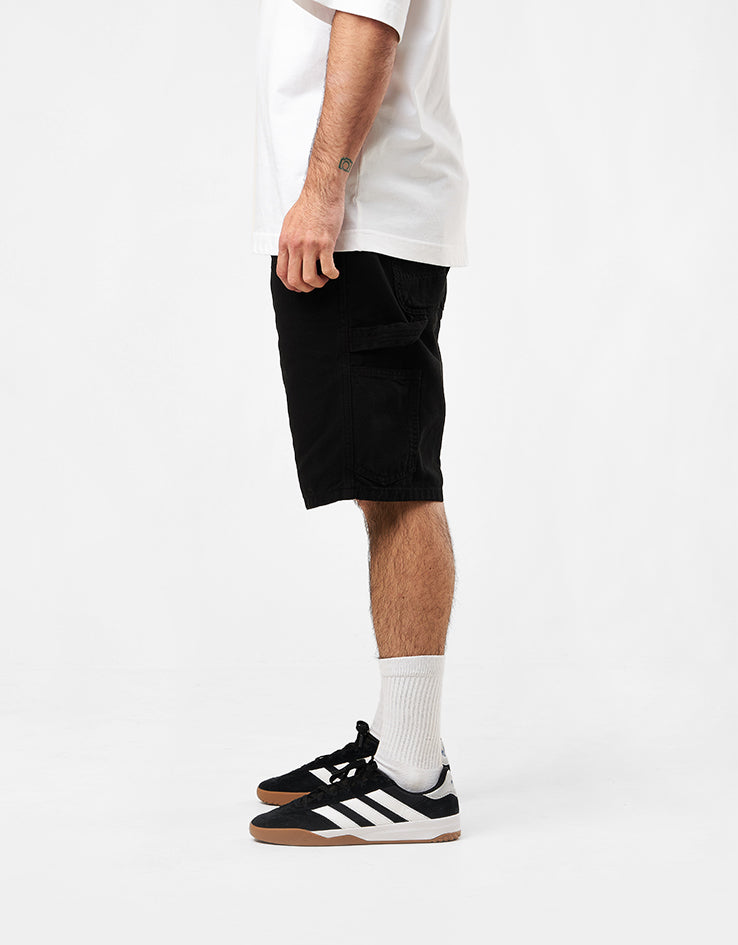 Route One Canvas Carpenter Shorts - Washed Black