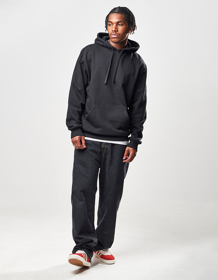 Route One Heavyweight Pullover Hoodie (400gsm) - Black