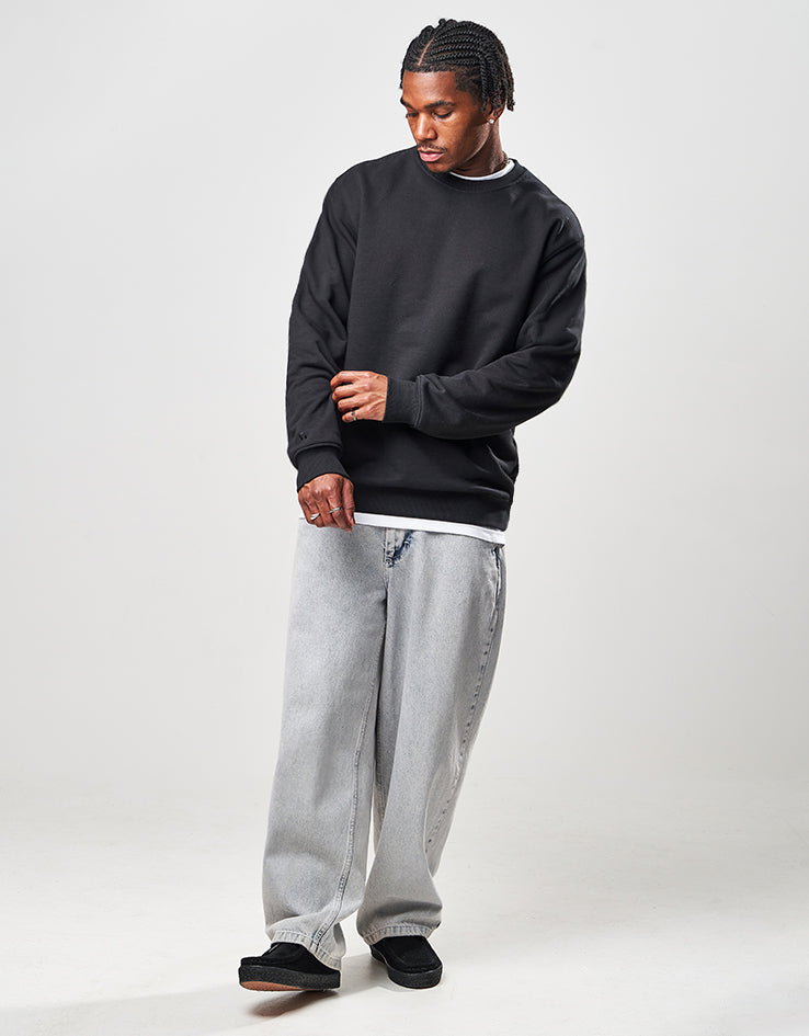 Route One Heavyweight Sweatshirt (400gsm) - Black