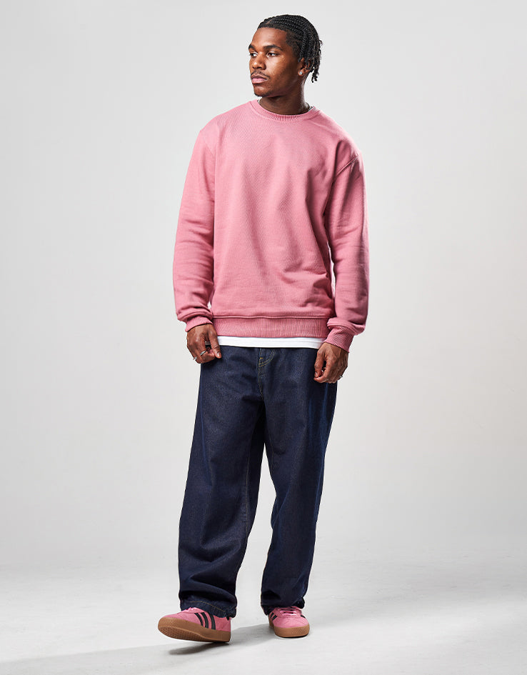 Route One Heavyweight Sweatshirt (400gsm) - Dusty Pink