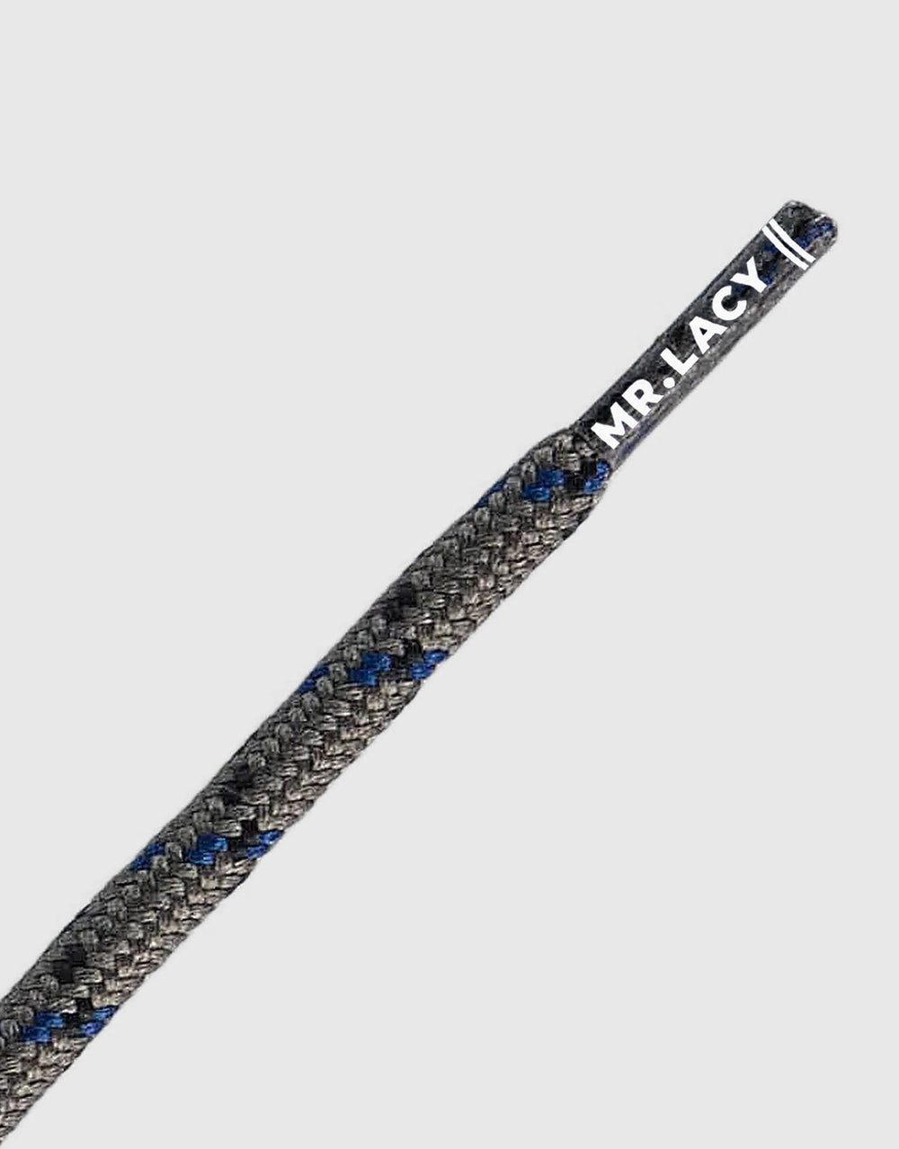 Mr. Lacy Hikies Round Laces - Light Grey/Black/Blue