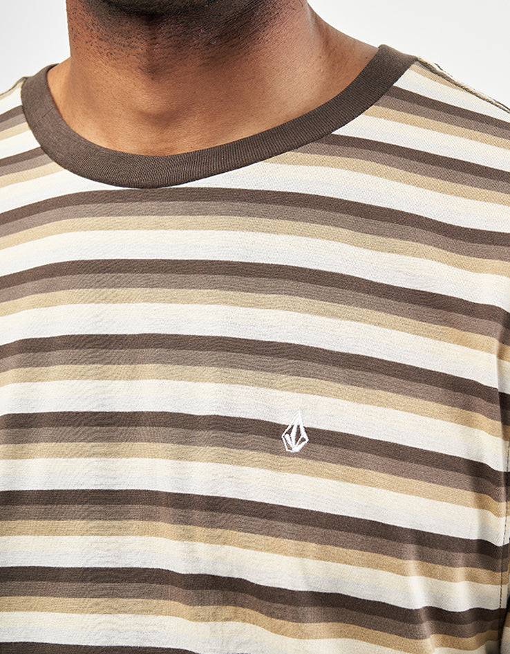 Volcom Level Stone Striped T-Shirt - Wren