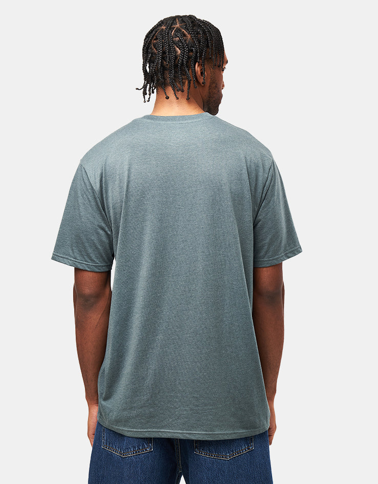 Volcom Circle Blanks Heathered T-Shirt - Dark Slate