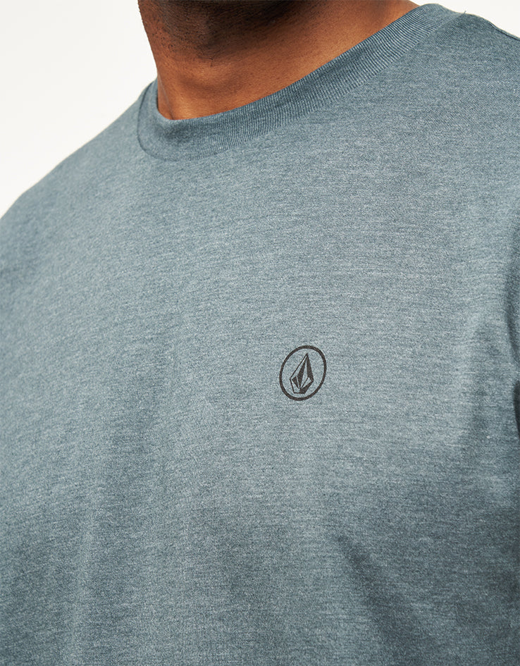 Volcom Circle Blanks Heathered T-Shirt - Dark Slate