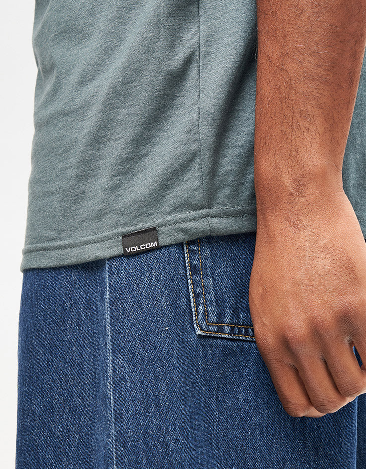 Volcom Circle Blanks Heathered T-Shirt - Dark Slate