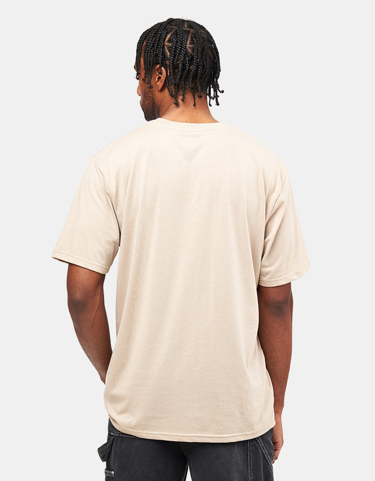 Volcom Circle Blanks Heathered T-Shirt - Light Khaki