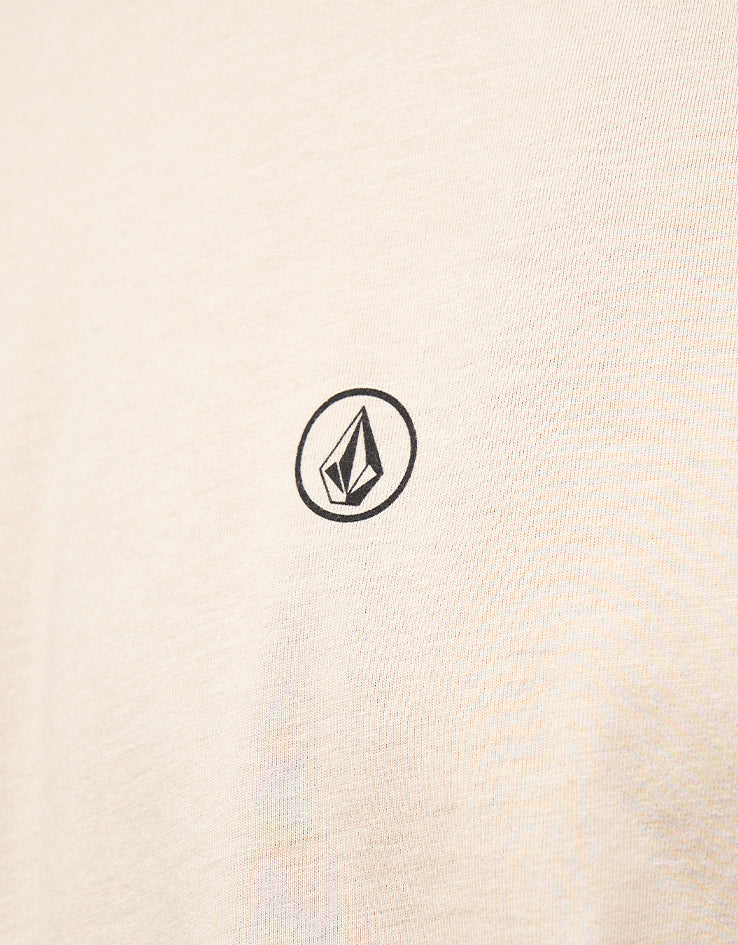 Volcom Circle Blanks Heathered T-Shirt - Light Khaki