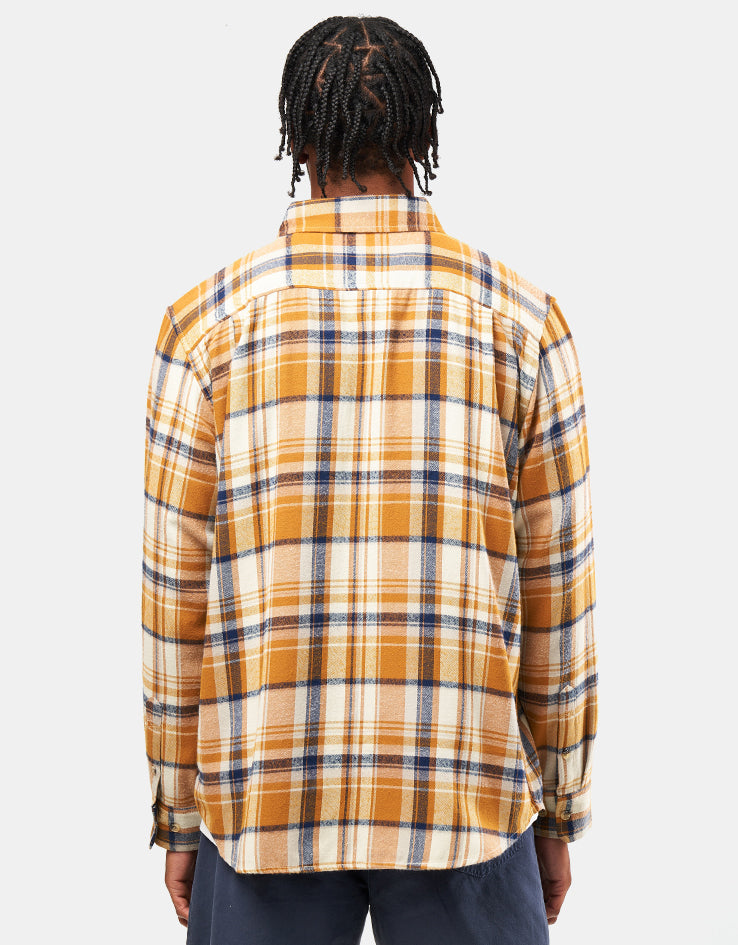 Dark Seas Lowell L/S Shirt - Brown