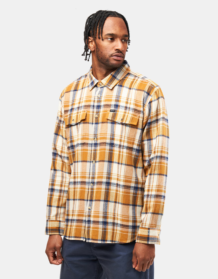 Dark Seas Lowell L/S Shirt - Brown