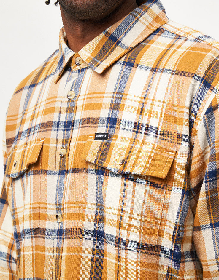 Dark Seas Lowell L/S Shirt - Brown