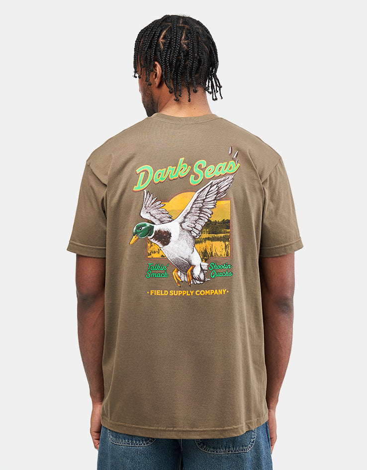 Dark Seas Quacks T-Shirt - Military Green