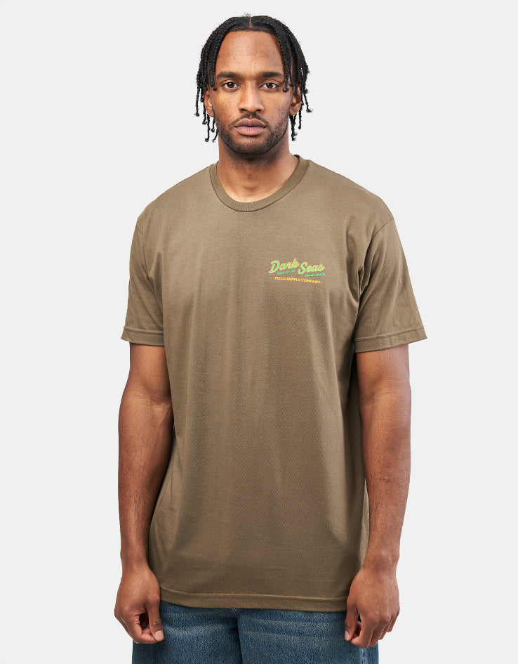 Dark Seas Quacks T-Shirt - Military Green