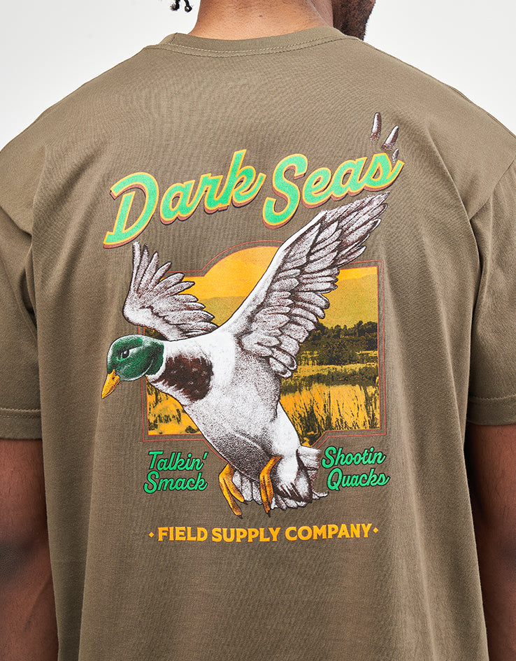 Dark Seas Quacks T-Shirt - Military Green