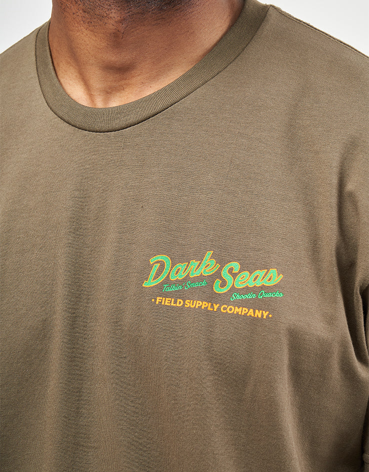 Dark Seas Quacks T-Shirt - Military Green