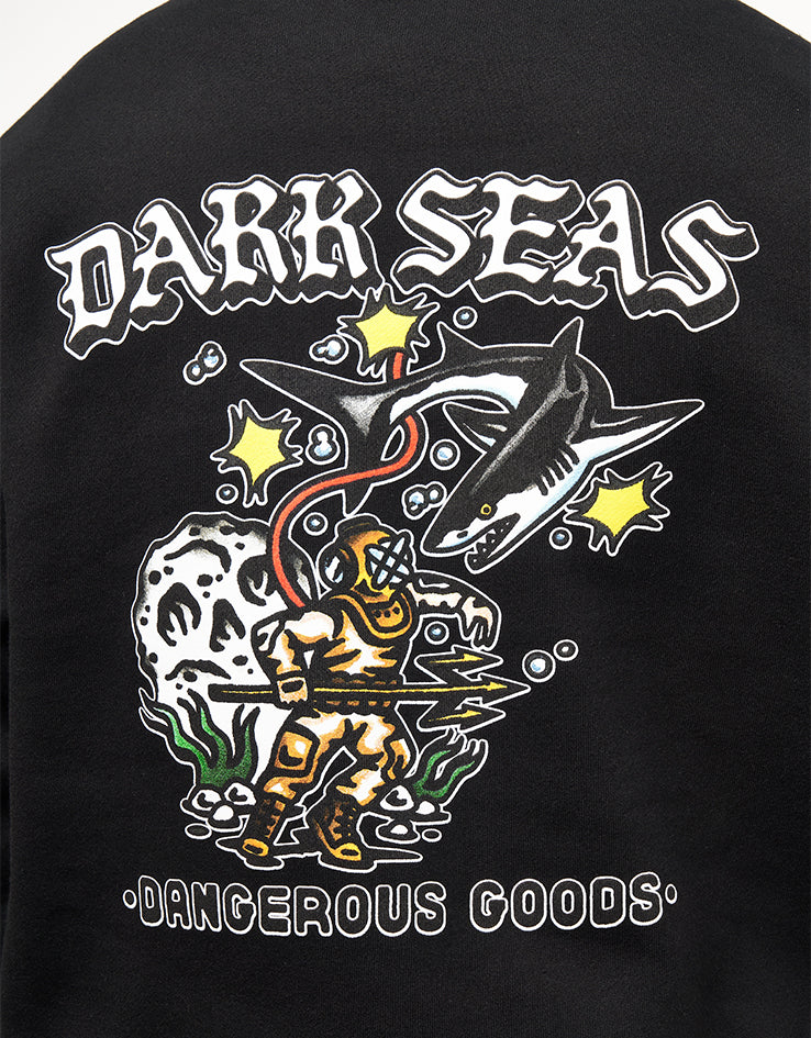 Dark Seas Aqualung Pullover Hoodie - Black