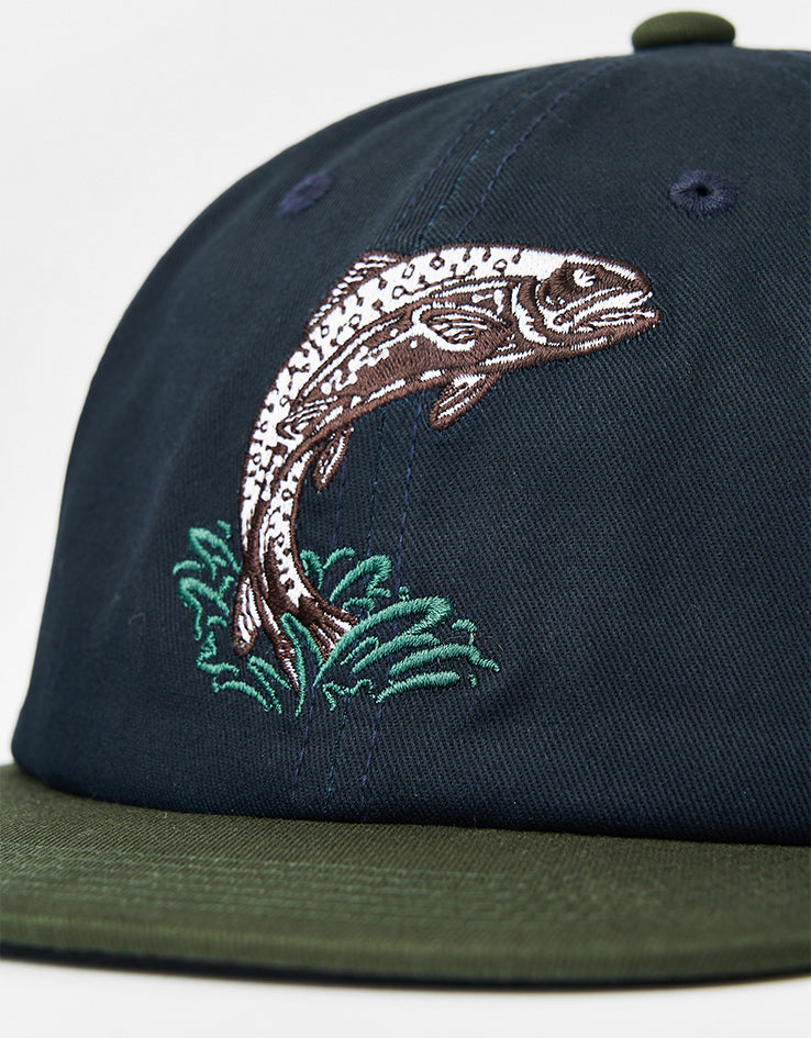 Dark Seas Jumper Snapback Cap - Navy/Green