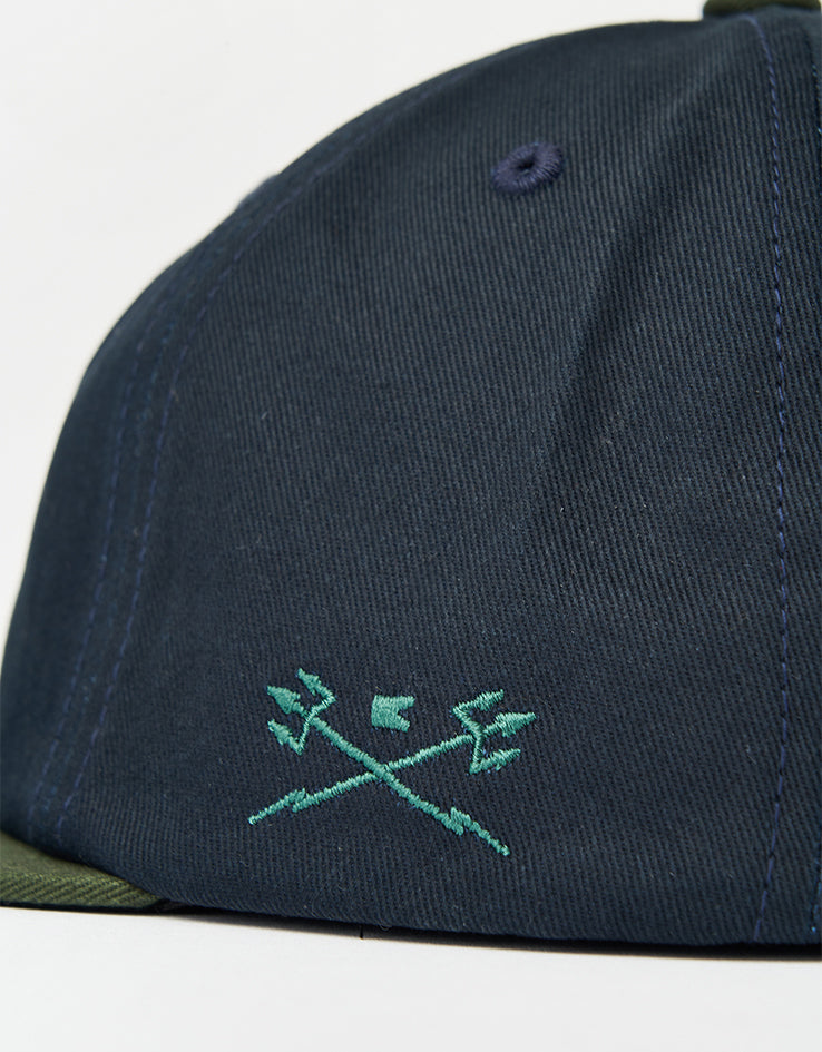 Dark Seas Jumper Snapback Cap - Navy/Green