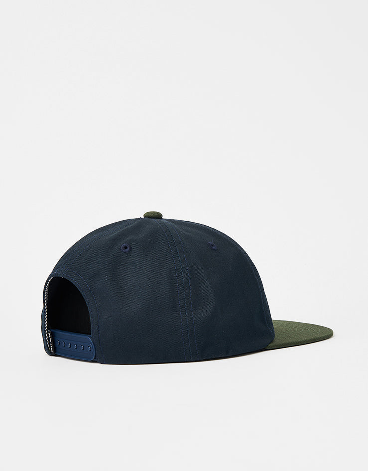Dark Seas Jumper Snapback Cap - Navy/Green