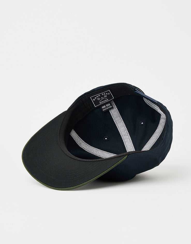 Dark Seas Jumper Snapback Cap - Navy/Green