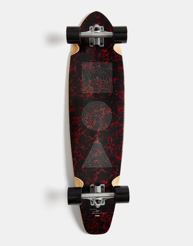 Globe The All-Time Marble Stack Kicktail Longboard - 35.875"