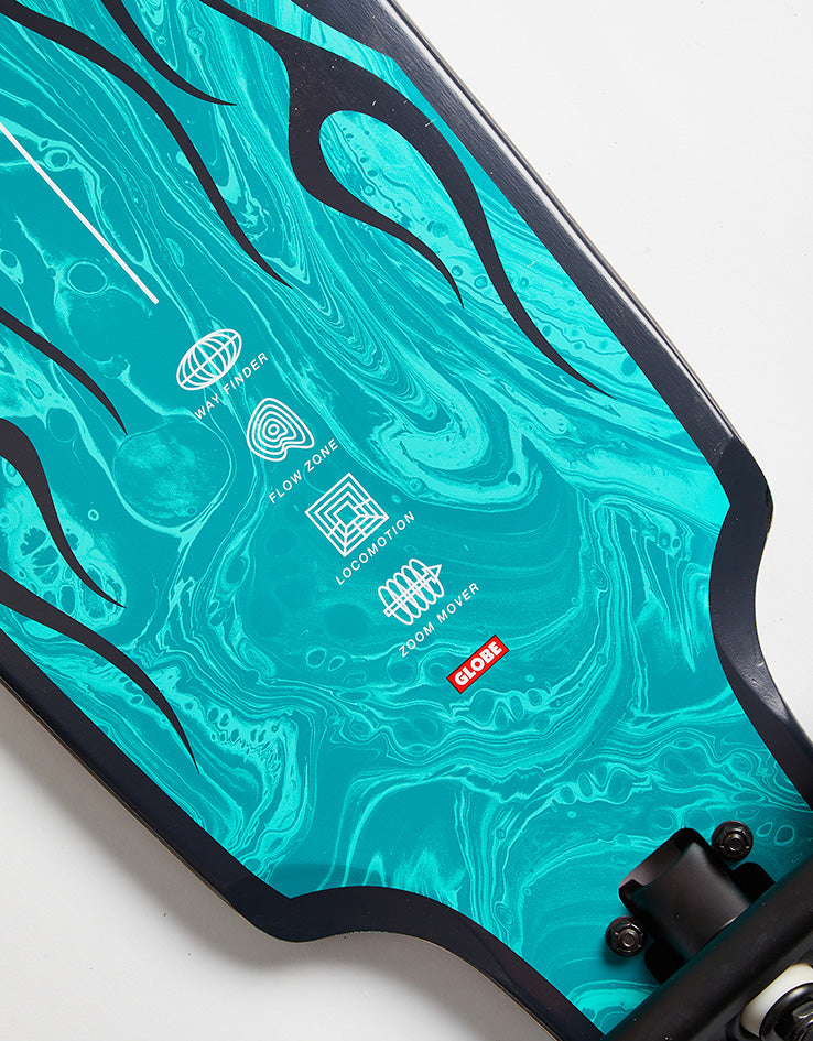 Globe Prowler Mid Flames Drop Through Longboard - 34.75"