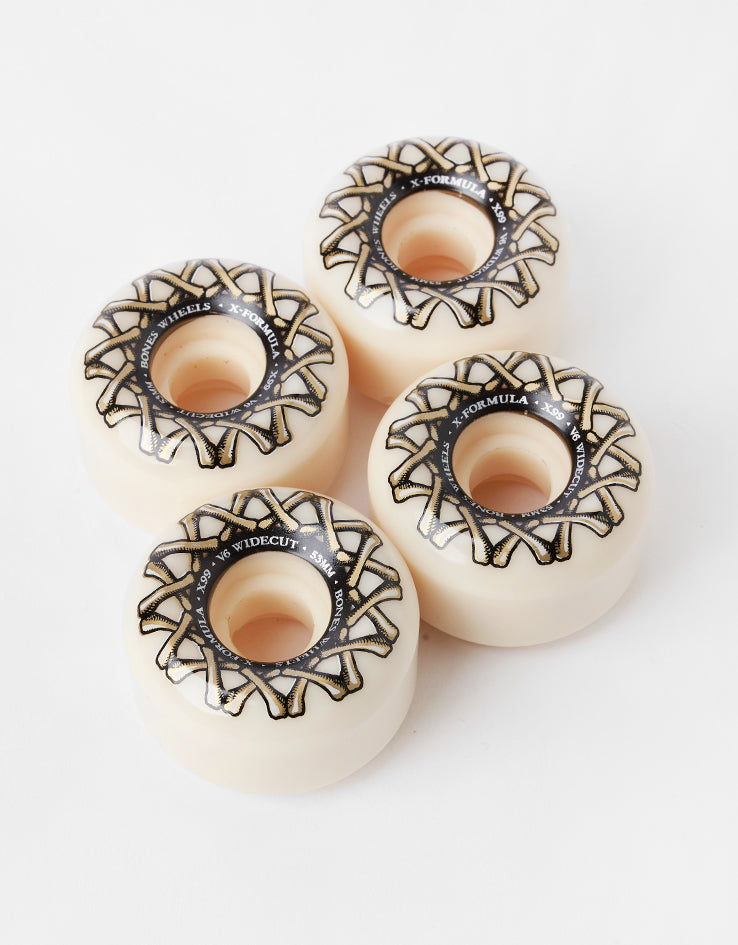 Bones Crossbones X-Formula V6 Wide-Cut 99a Skateboard Wheels