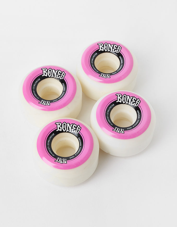 Bones OG Formula V5 Sidecut 100a WK Skateboard Wheels - 53mm