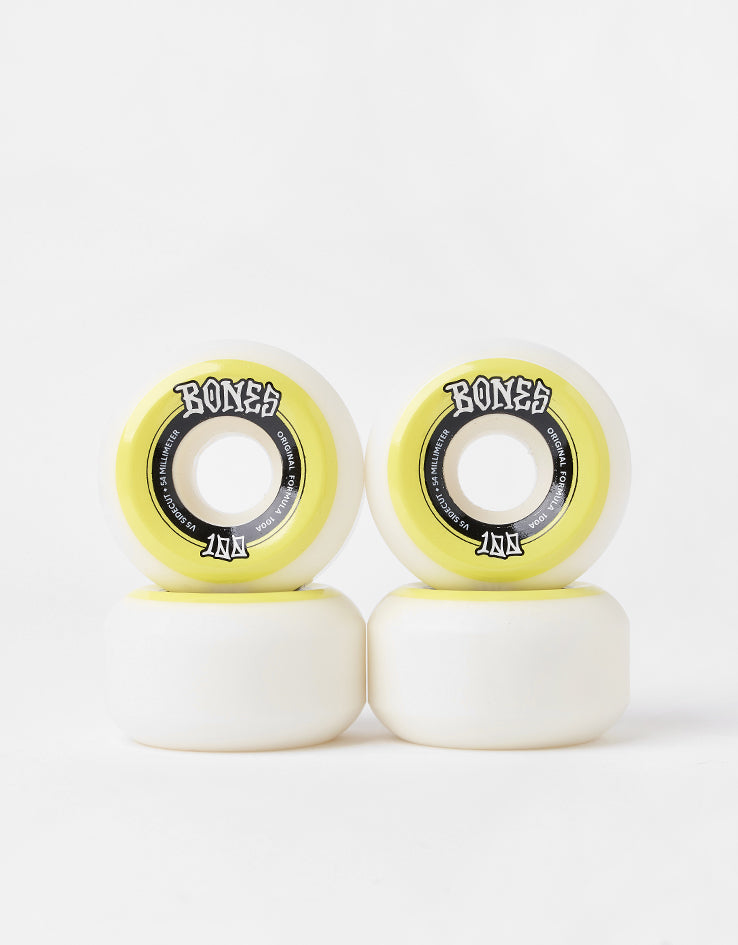 Bones OG Formula V5 Sidecut 100a WY Skateboard Wheels - 54mm