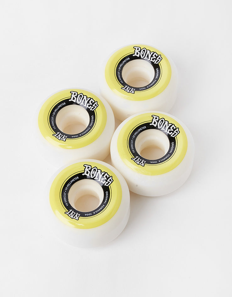 Bones OG Formula V5 Sidecut 100a WY Skateboard Wheels - 54mm