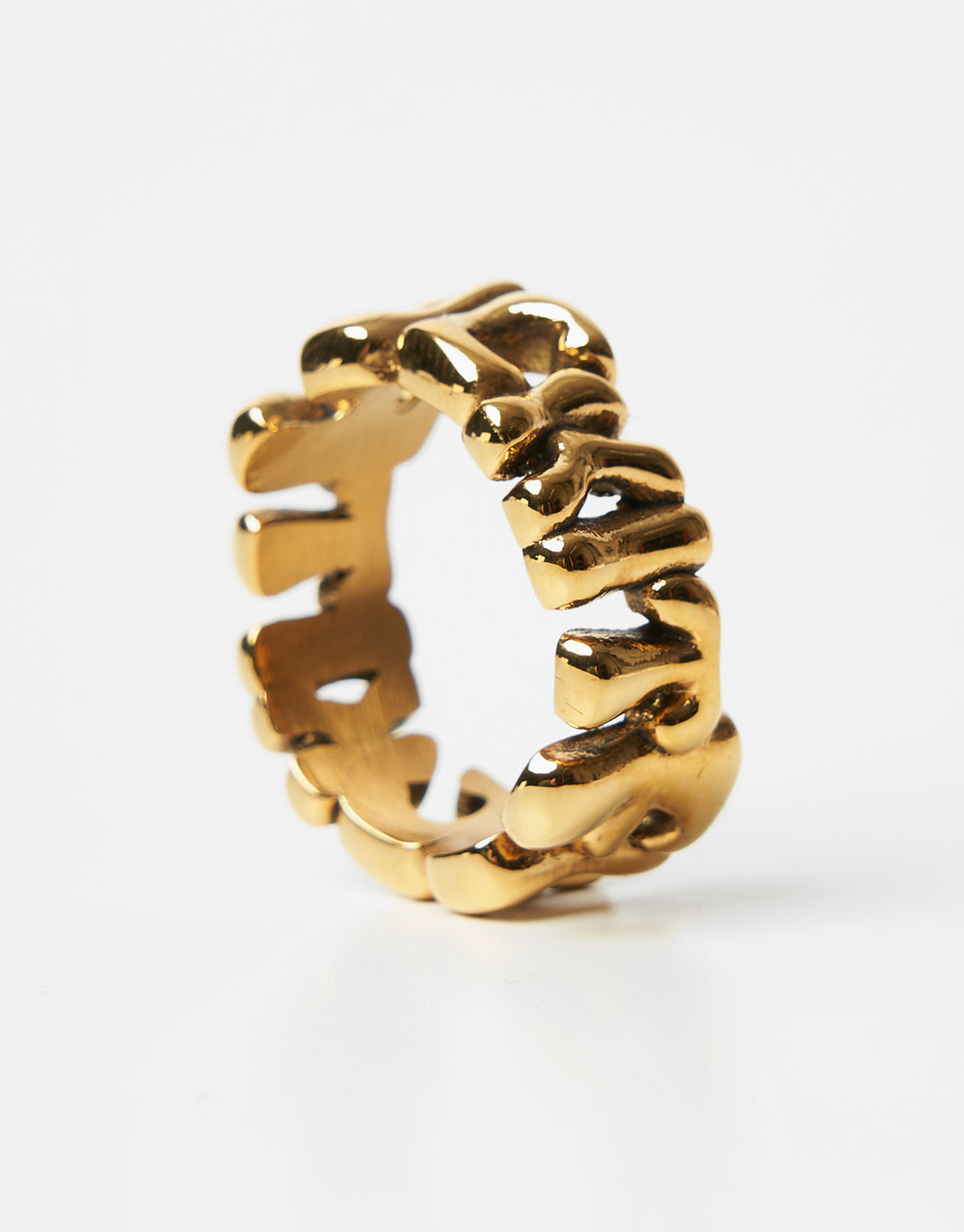 HUF Fuck It Warped Ring - Gold
