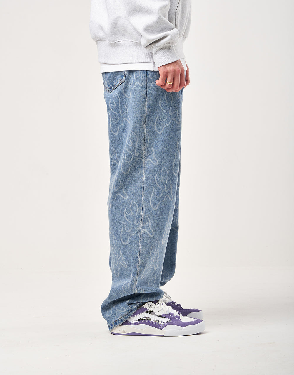 Vans Check-5 Blaze Loose Denim Pant - Stonewash Blue