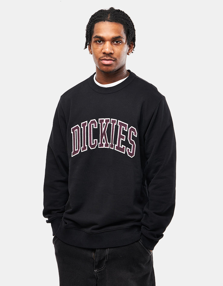 Dickies Aitkin Sweatshirt - Black/Plum Perfect