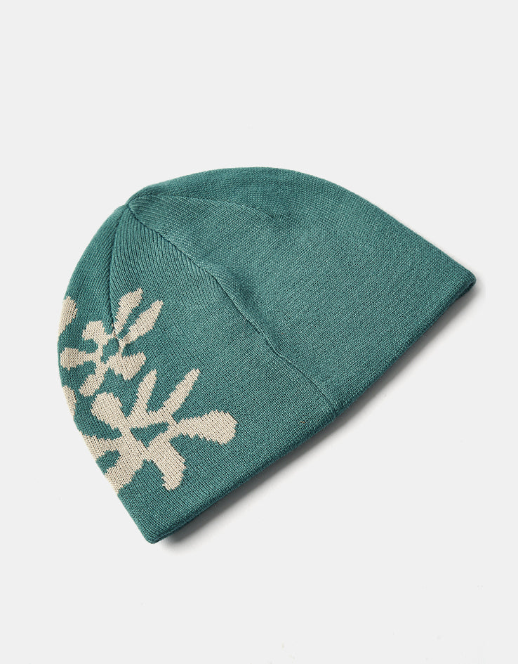 Route One Dayzeez Recycled Cuffless Beanie - Dark Teal/Angora