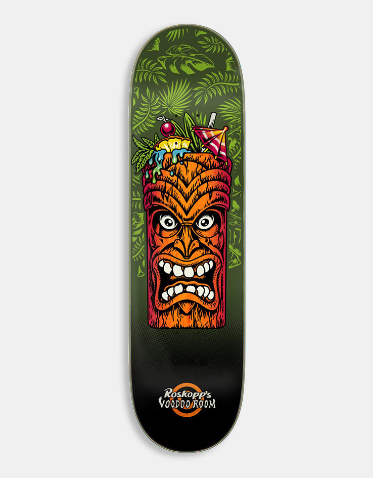 Santa Cruz Roskopp Tiki Mug Skateboard Deck - 8.5"