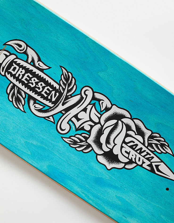 Santa Cruz Dressen Rose Dagger Skateboard Deck - 8.7"