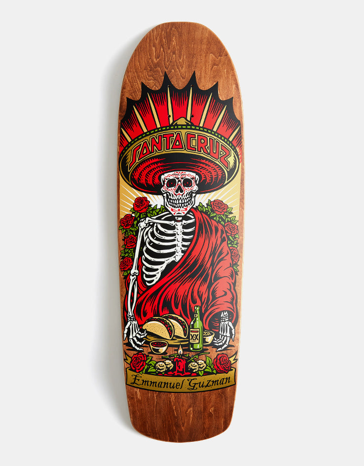 Santa Cruz Guzman Divine Diner Shaped Skateboard Deck - 9.16"