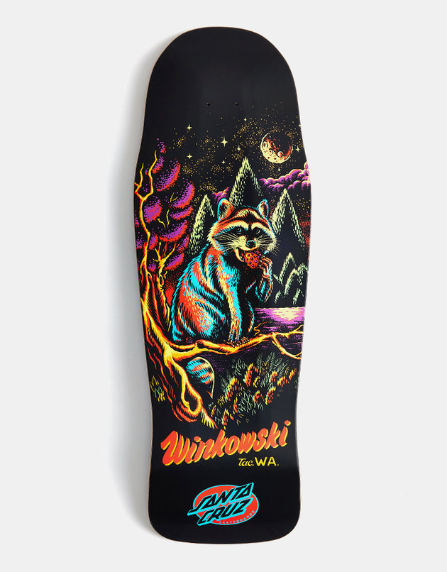 Santa Cruz Winkowski Trash Panda Shaped Skateboard Deck - 10.34"